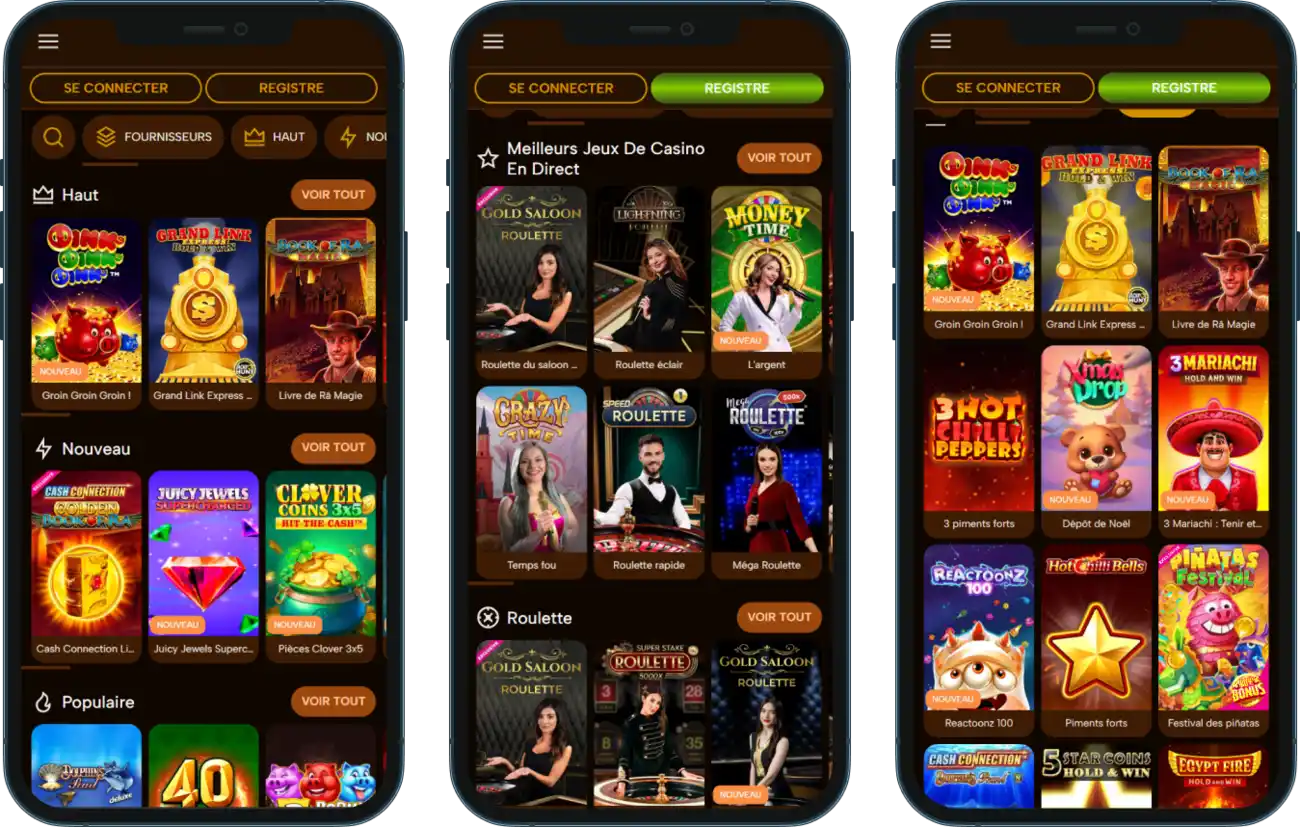Casino CityWinnerz sur mobile
